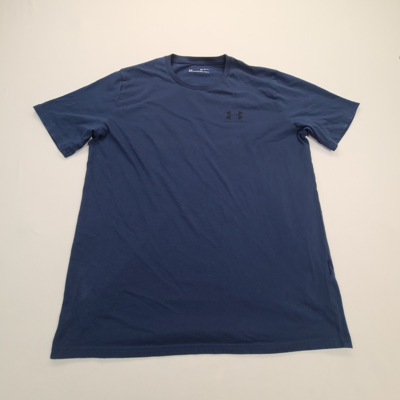 Under Armour Shirt Mens Extra Large Blue HeatGear Compression Athletic Performan