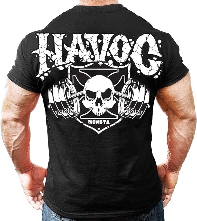 Monsta Clothing Co Bodybuilding Havoc Barbell Graphic Mens Soft T Shirt ALL SIZE