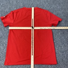 Lucky Charm Shirt Mens Medium Red Graphic Bunny Embroidered Applique Streetwear