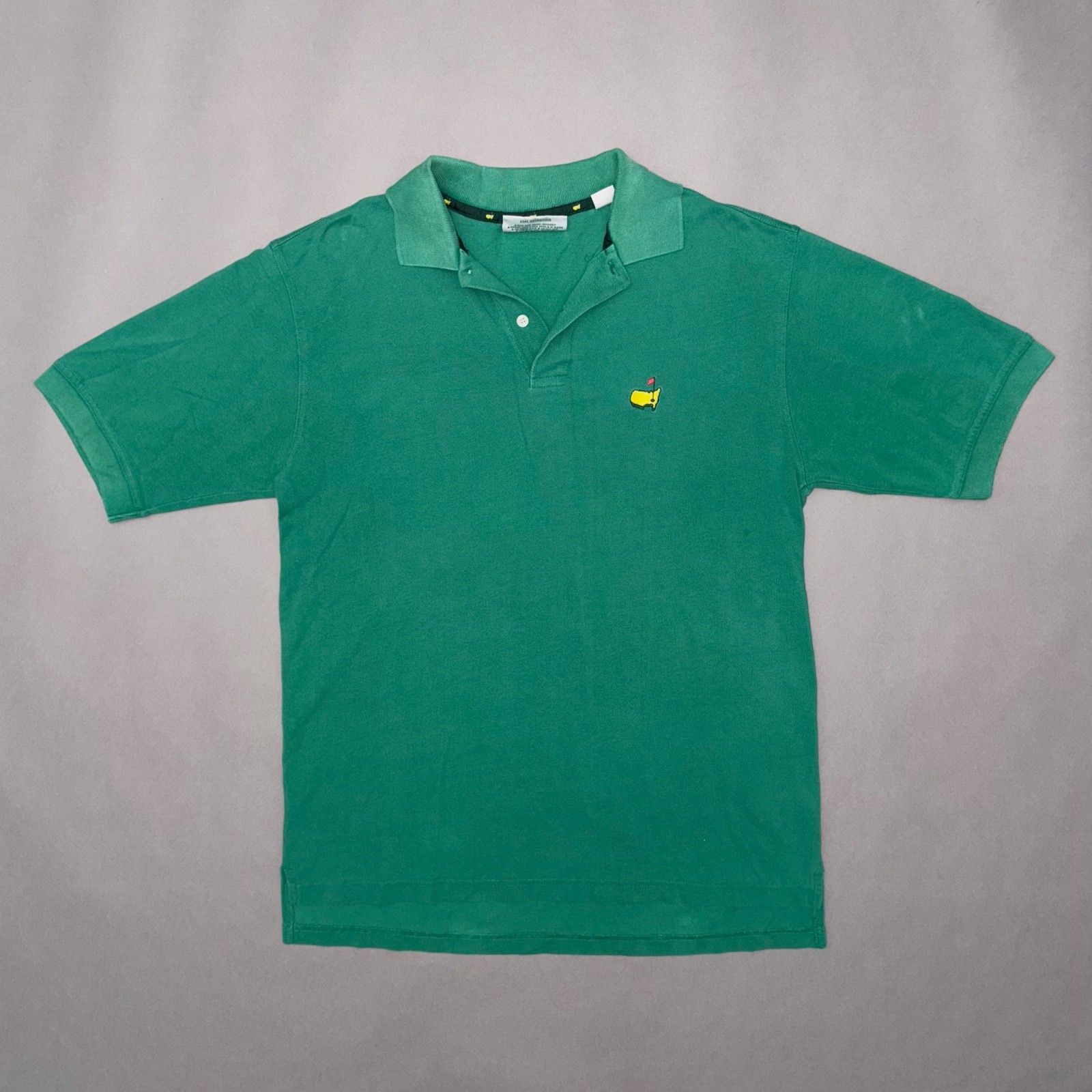 Vintage 90s THE MASTERS GOLF POLO T SHIRT 1990s PGA Tour Slazenger Augusta MED gallery