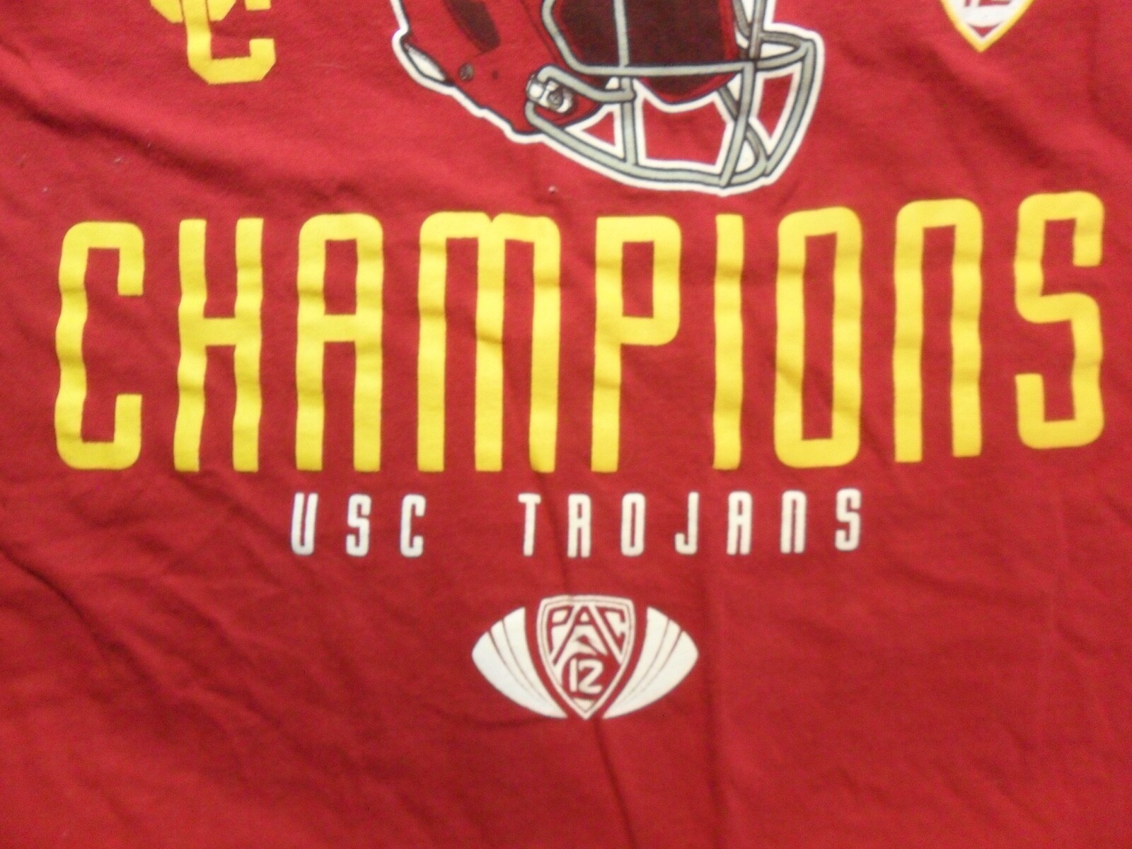 Large USC PAC 12 2017 Champions T Shirt gallery