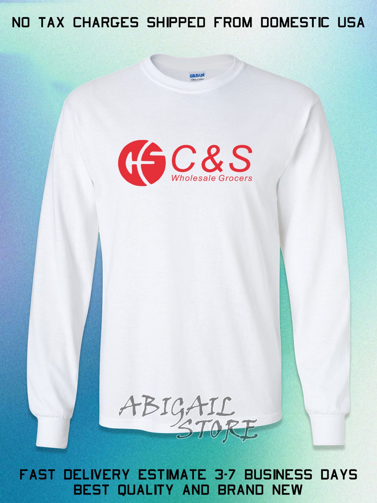 New C&S Wholesale Grocers Logo Men's Long Slevee T-Shirt American T-Shirt gallery