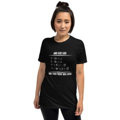 God Said Maxwell Equations Light T-shirt Physics Student Teacher Gift Tee