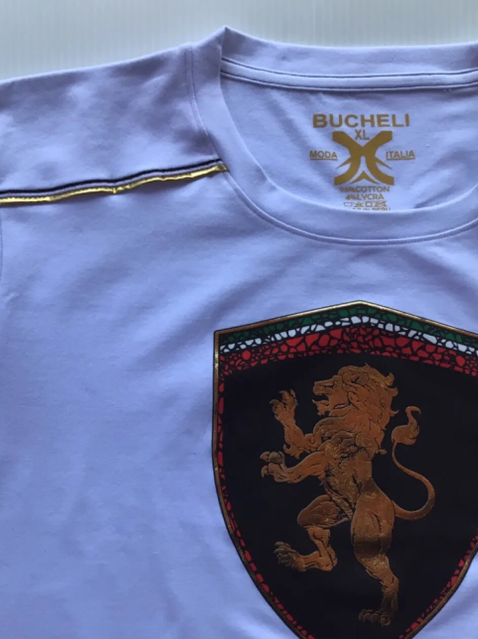 Men's Cotton T Shirt,Italian Style,Slim Fit,Stretch L XL..A15.A gallery