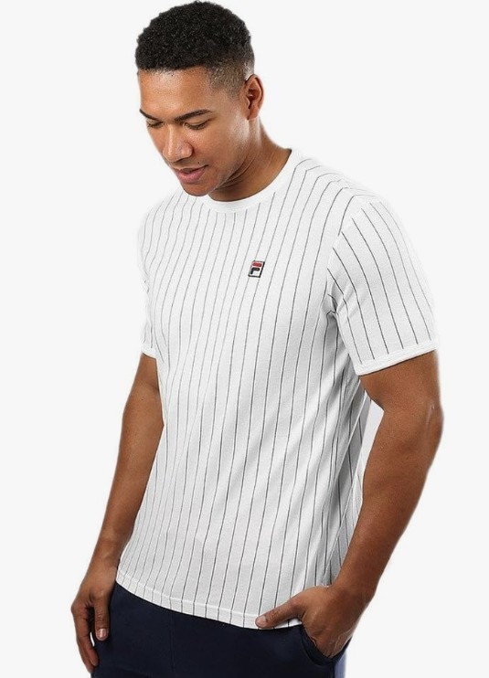 Fila Men's Guillo Tee White/Peacoat, Vintage Soccer Style, LARGE 🎈FREE SHIP🎈 gallery