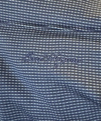 Ben Hogan Performance Mens Blue Jacquard 1/4 Zip Long Sleeve Shirt XXL EEUC Golf