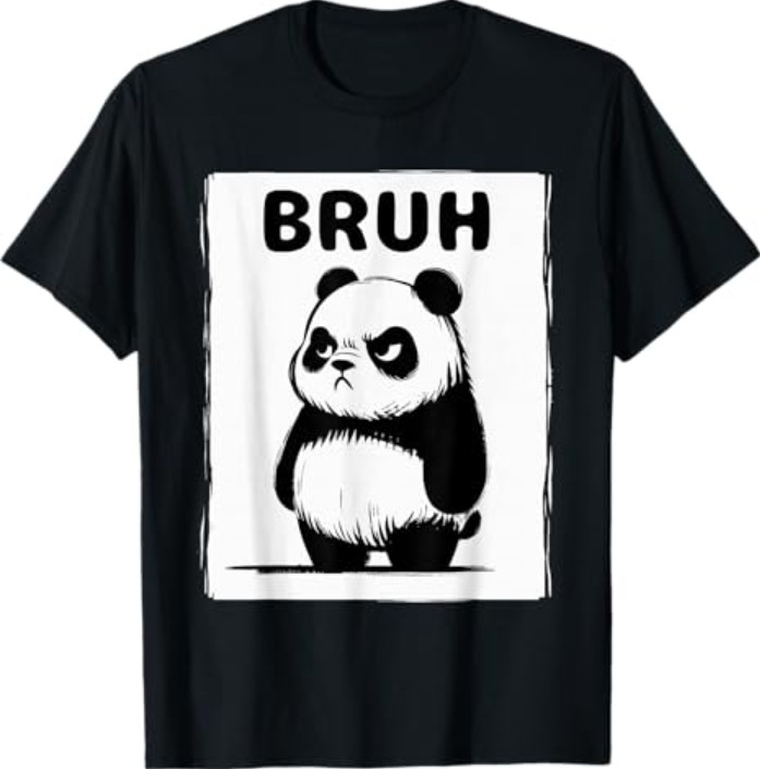 Cool Bruh Panda Funny Panda T-Shirt gallery