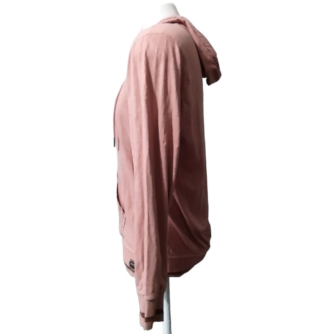 Six Lincoln Hoodie Men's Size 1 Pullover Kangaroo Pocket Long Sleeve Orange Cozy gallery