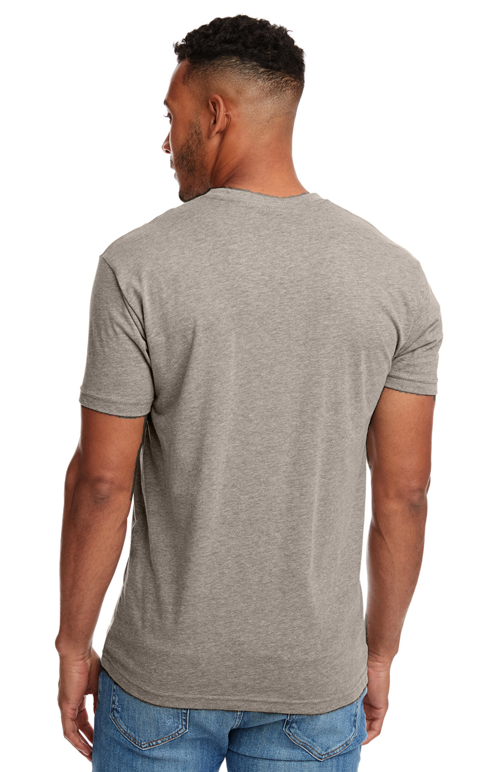Marky G Apparel N6210 2pk Men's CVC Crew-Neck Short Sleeve T-Shirt Warm Gray XS gallery