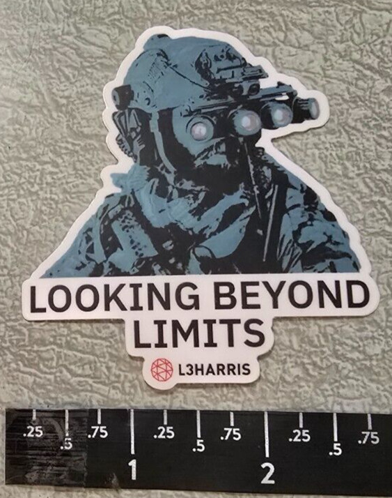 #3 L3Harris L3 Communications Harris Communication Vinyl Decal Sticker Shot Show