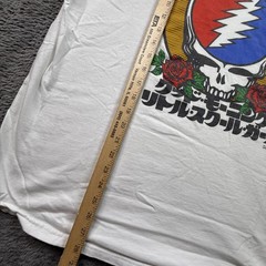 Grateful Dead Play Dead Steal Your Face Skull Japanese Script Mens XL Shirt
