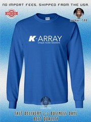 K-ARRAY Audio Logo Men’s Long Sleeve T-Shirt American Size T-Shirt