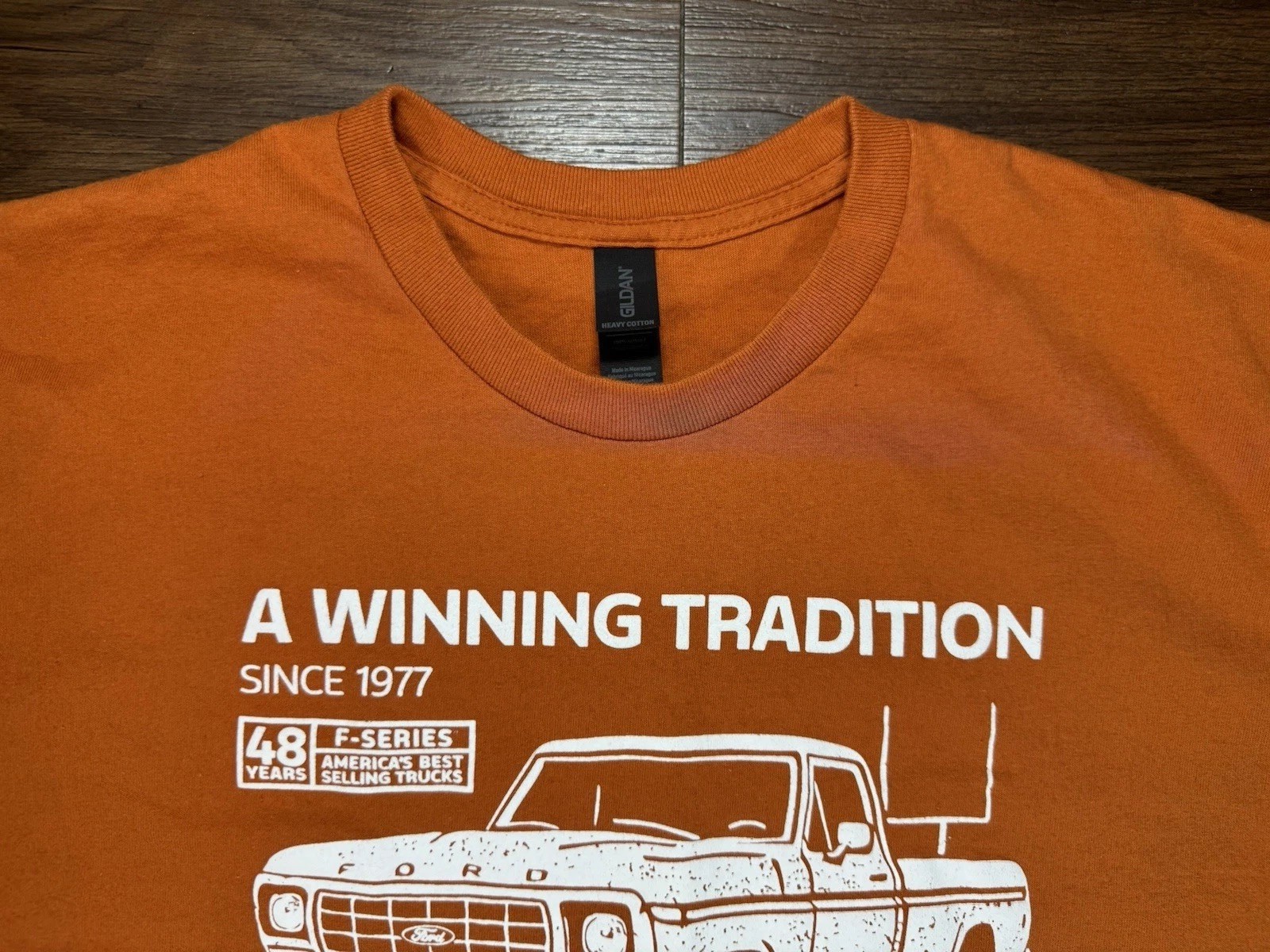 1977 Ford Truck T-shirt ( Texas Longhorns) Size Large - See Description gallery