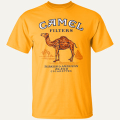 New Classic Camel Cigarettes Short Sleeve Yellow All Size T-Shirt FA458