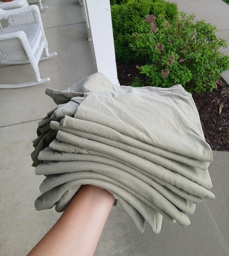 Comfort Colors Blank T-Shirt in Khaki - 10 SHIRTS - VARIOUS SIZES - S, M, L, XL gallery