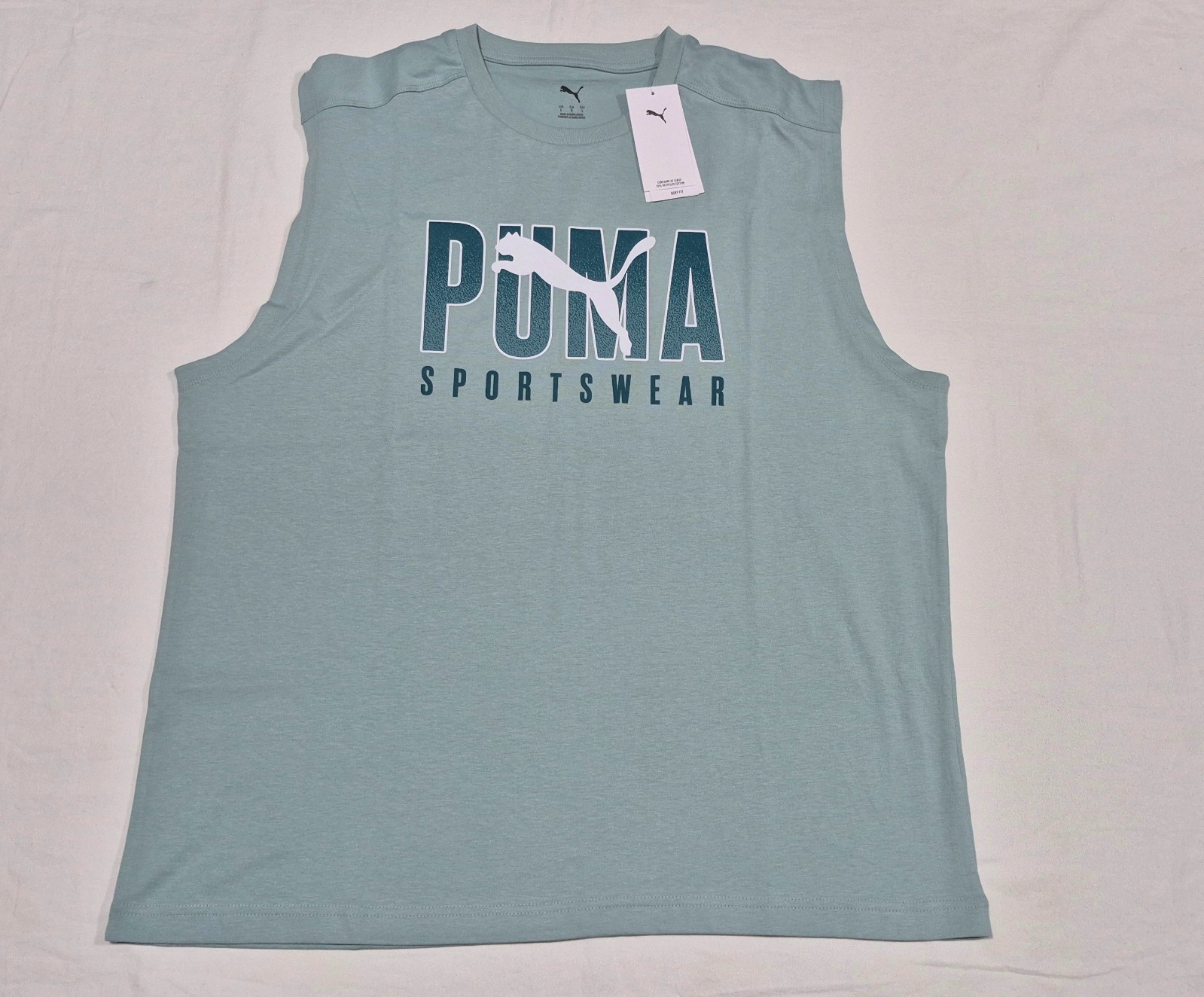 Puma Mens Gradiant Sports Short Sleeve Sports Training Gym Level Up Tank
