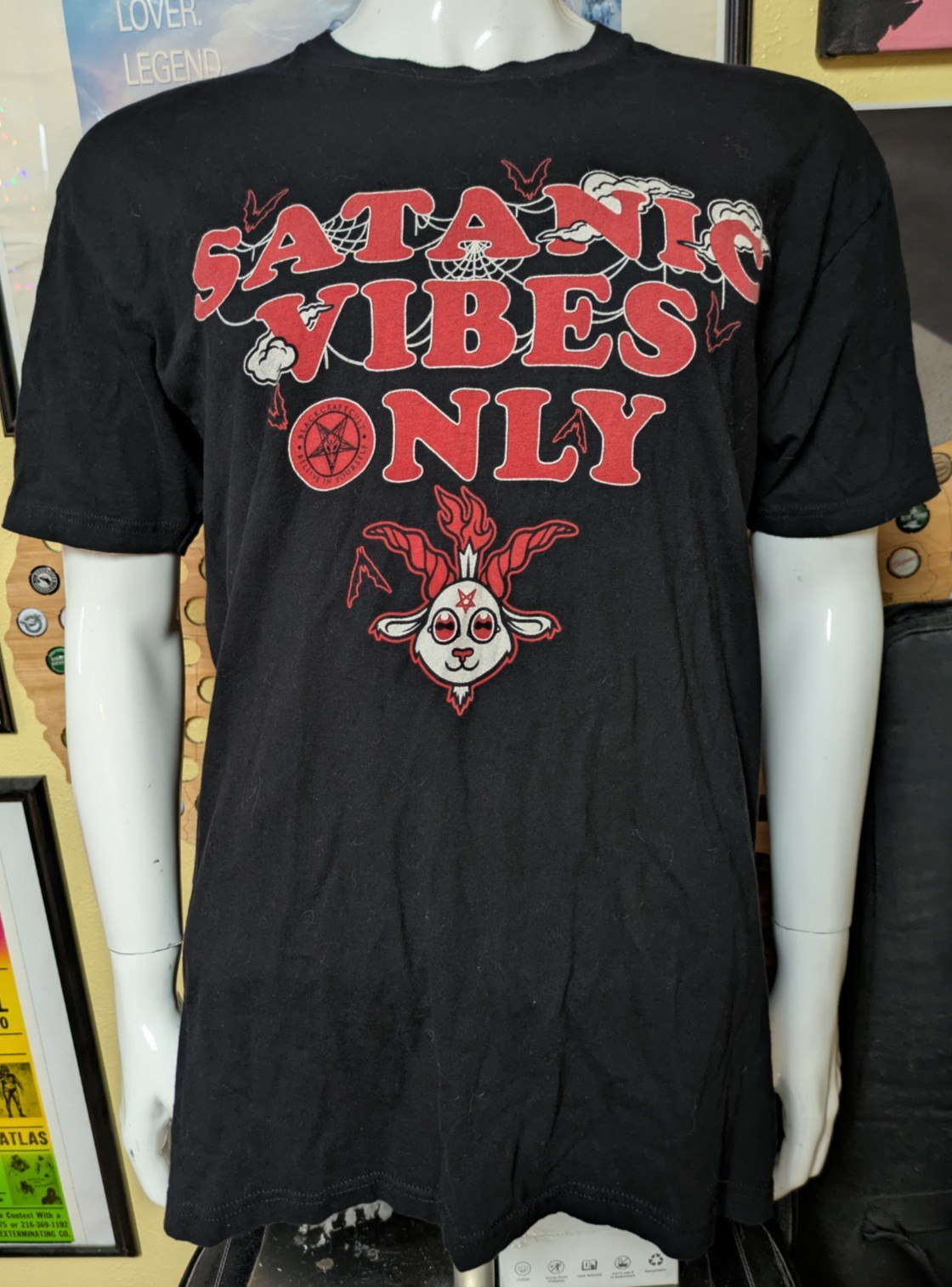 Black Craft Cult Satanic Vibes Only Goat T Shirt XL Nice Blackcraft
