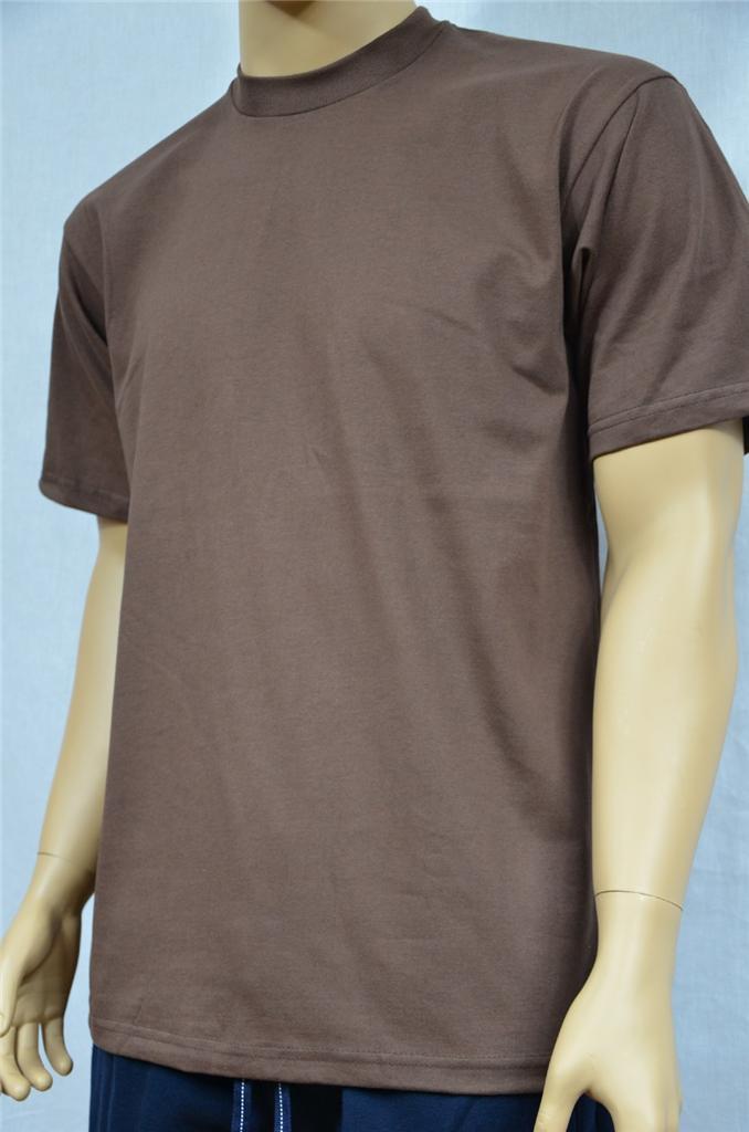 2 NEW PROCLUB S-5XLT HEAVY WEIGHT T-SHIRTS BROWN PLAIN TEE PRO CLUB BLANK gallery