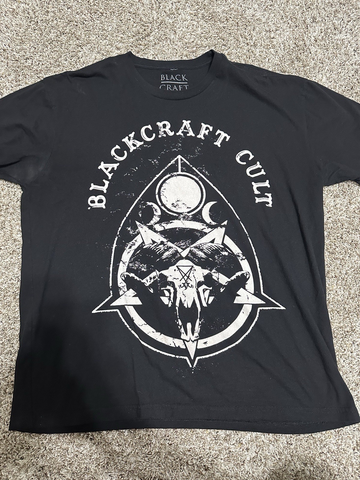 Blackcraft Cult Graphic Tee T-Shirt Large: Pentagram Skull Signal Satanic gallery