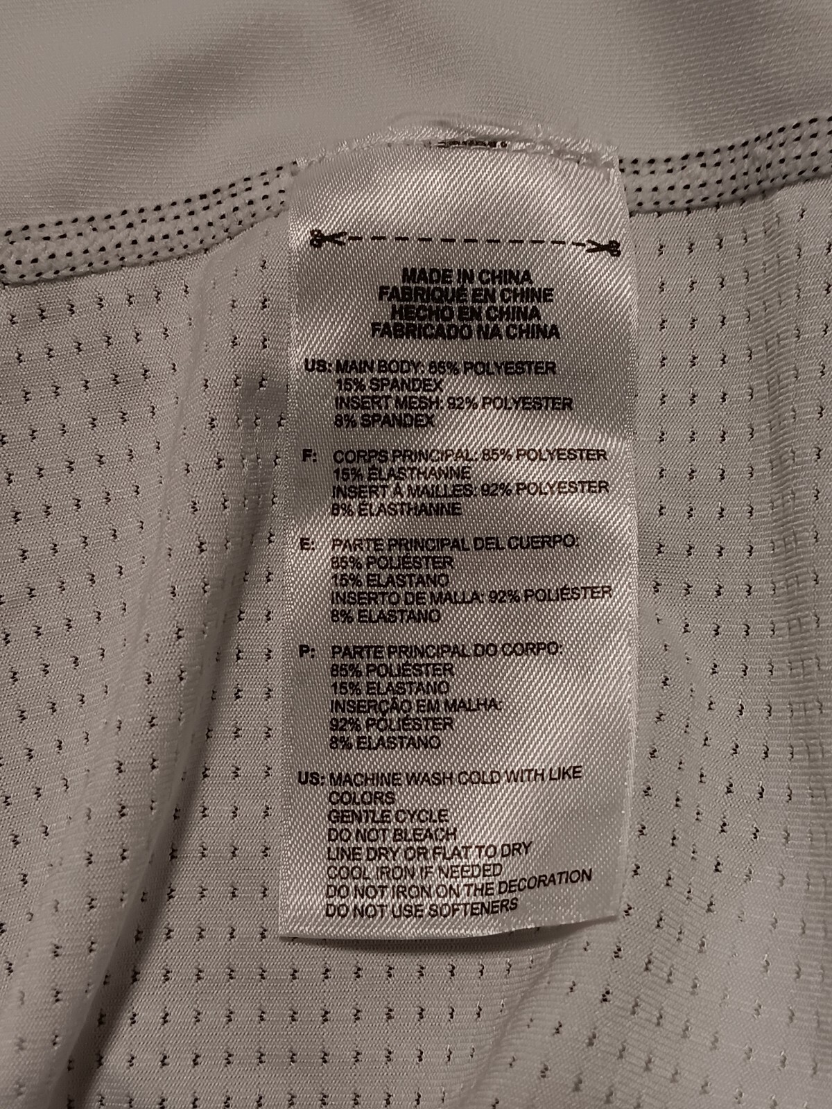 Adidas Men's Climacool White/Gold Padded Compression Football Shirt Size XL gallery