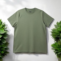 Common People Ottoman Texture Shirt Garment Dye Relaxed Fit Green L Ribbed Sleek