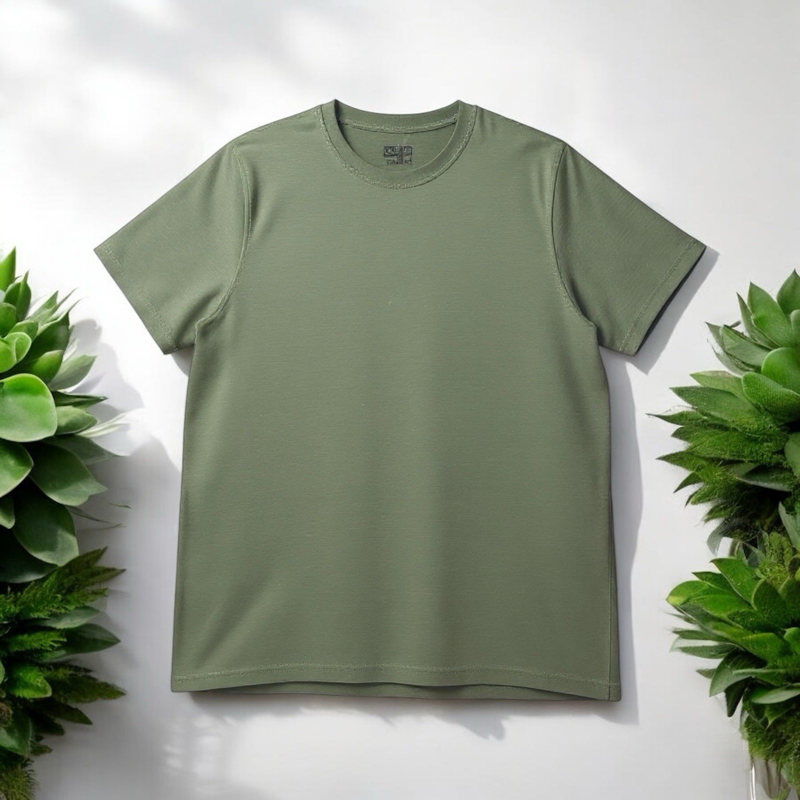 Common People Ottoman Texture Shirt Garment Dye Relaxed Fit Green L Ribbed Sleek gallery