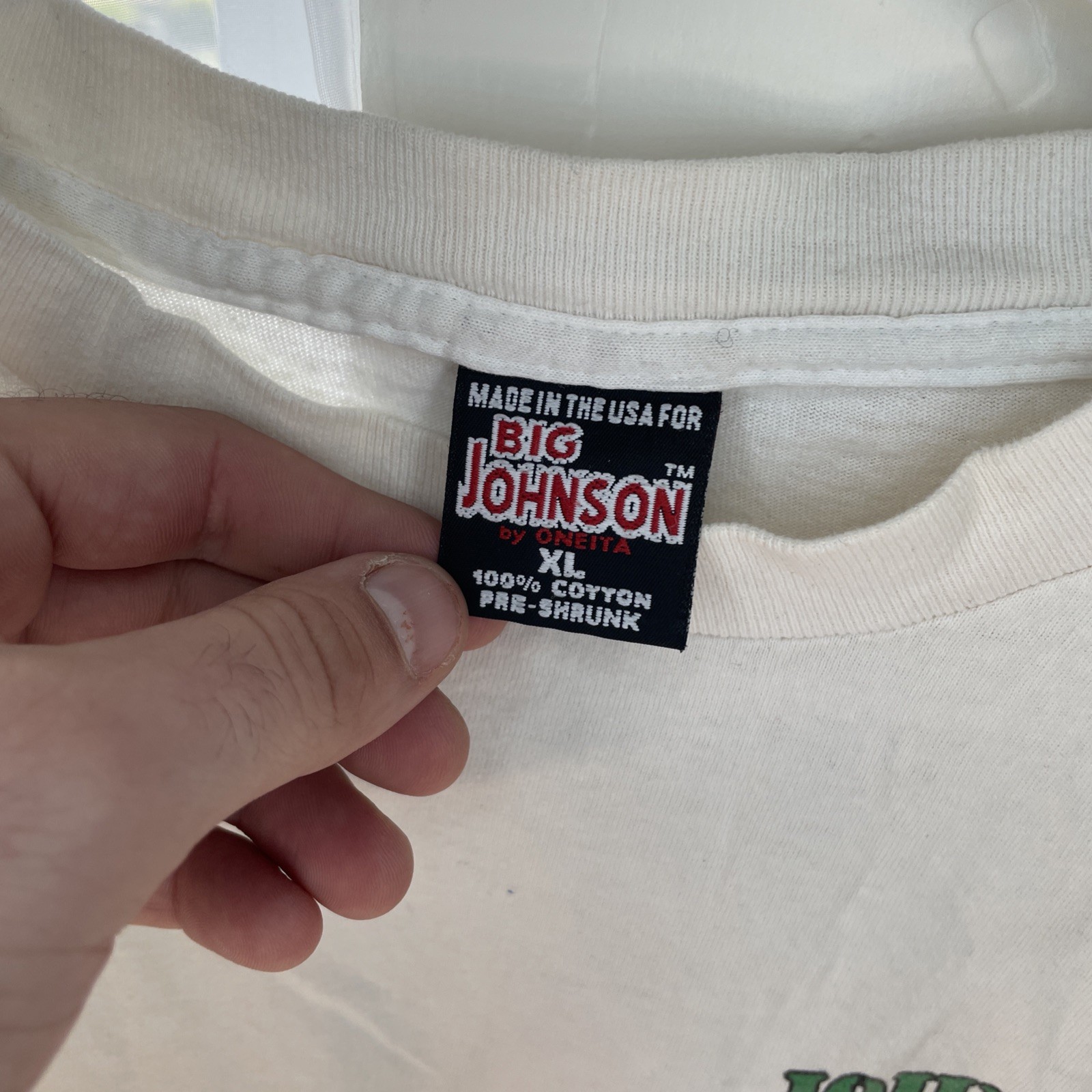 Vintage 90s BIG JOHNSON Pup Tents T-Shirt Single Stitch Camping Distressed gallery