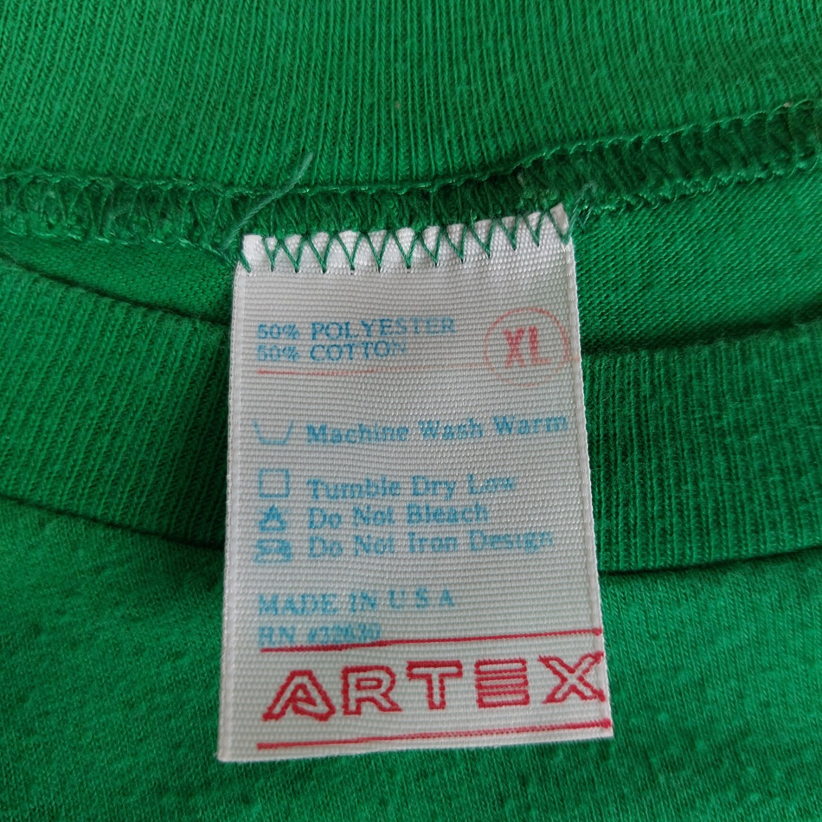 Vintage Boston Celtics Artex Single Stitch T Shirt Size XL Green Basketball gallery