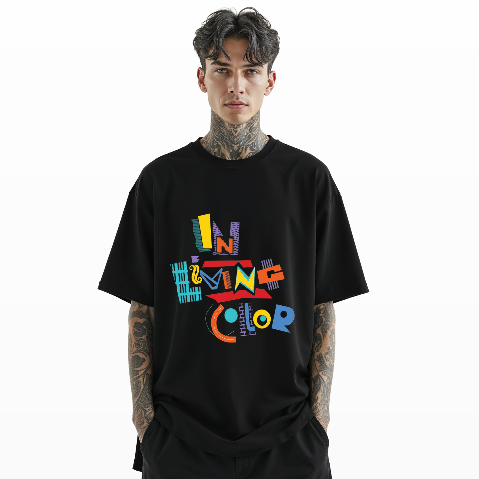 In Living Color Retro Graphic T-Shirt 90s Vintage TV Show Inspired ColorfulA 100 gallery