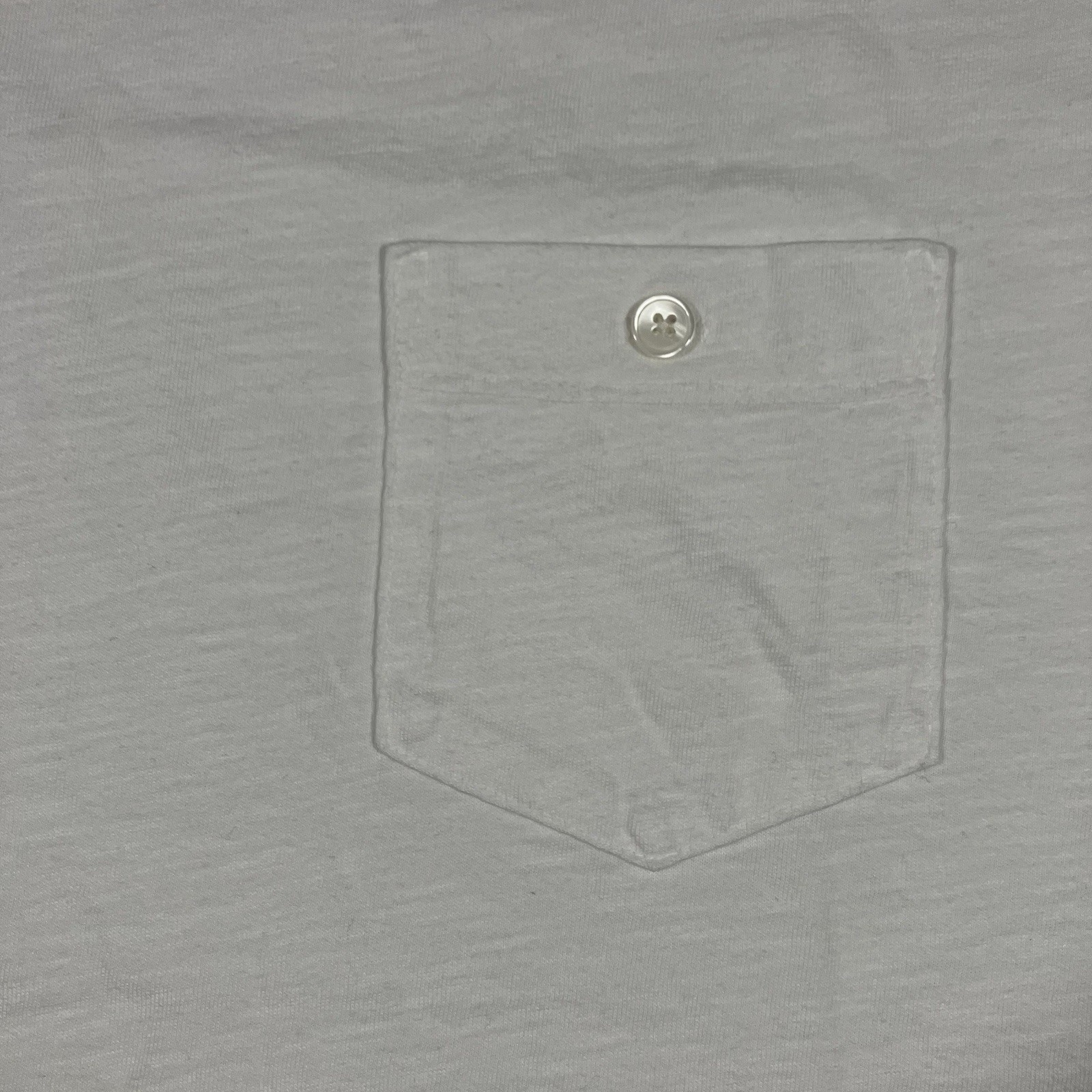 Todd Snyder New York Homespun Jersey Mens XL T Shirt White Pocket Short Sleeve gallery