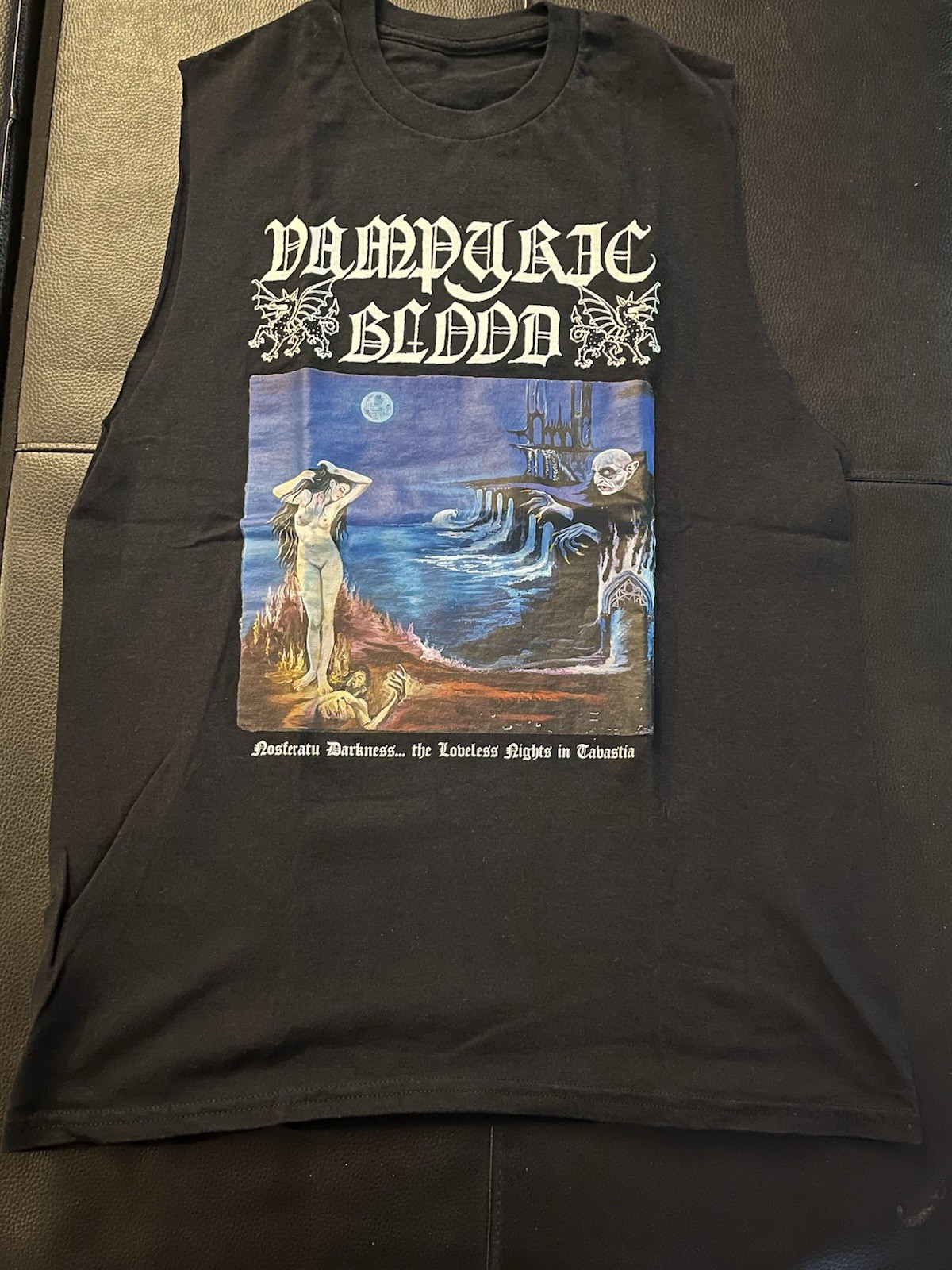 Vampyric Blood Sleeveless Shirt CD Combo Nosferatu Darkness… Medium gallery