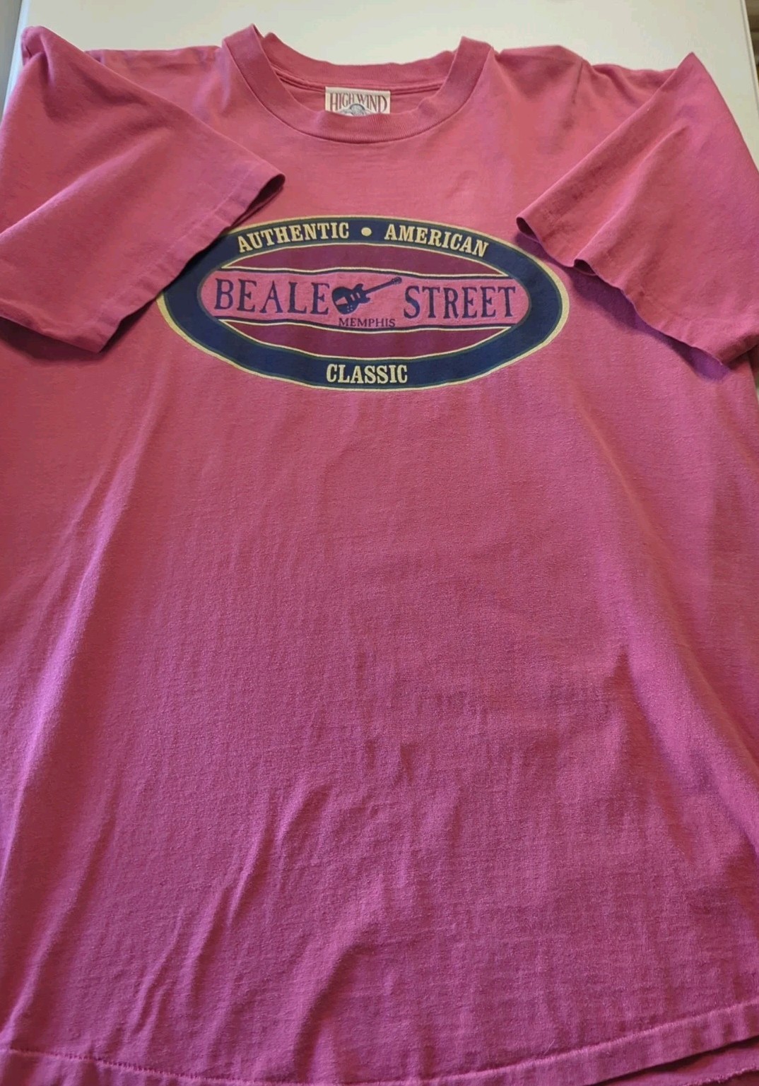 Vtg 90s Beale Street Memphis T Shirt XL Single Stitch High Wind Productions USA gallery