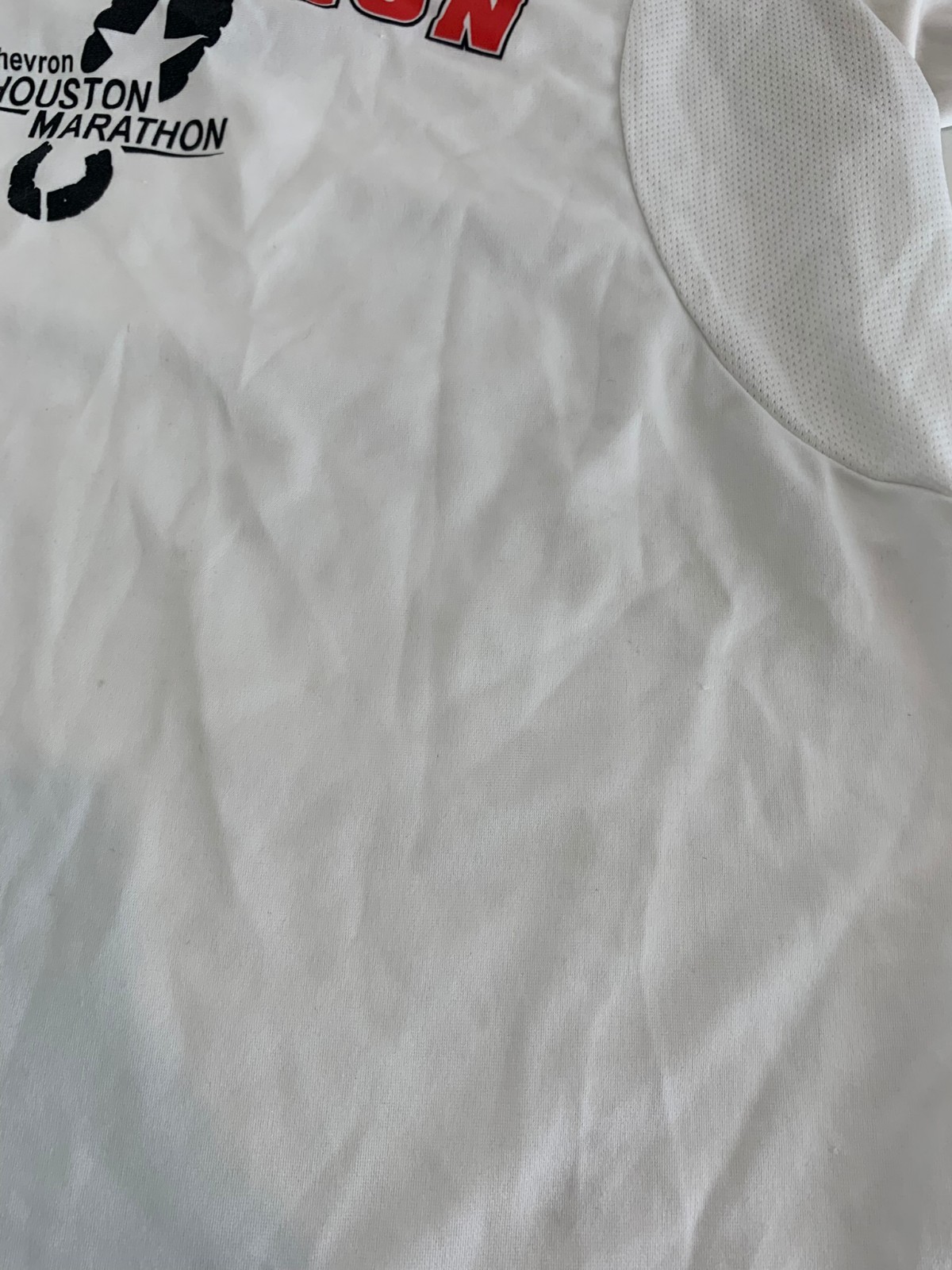 Houston Marathon Shirt Large White 2006 Chevron 26.2 Mile Running Walking Race gallery