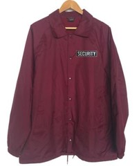 NEW MENS LIGHT WATER RESISTANT EMBROIDERY SECURITY GIFT WINDBREAKER COACH JACKET
