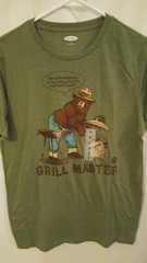 Smokey The Bear T-Shirt Tee Men’s Size Small Old Navy Fire Safety Grilling