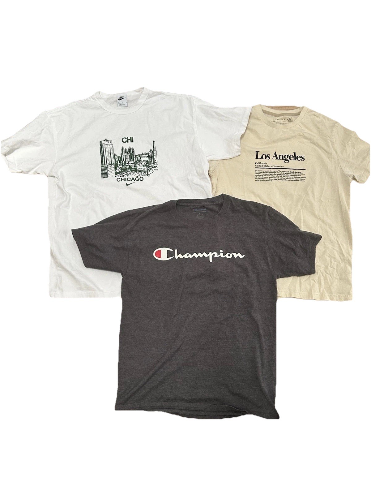 Lot Of 3 Men’s Assorted Brands & Colors Short Sleeve Graphic T-Shirts Size M gallery