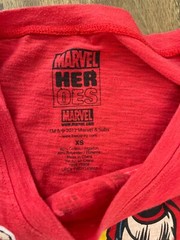 Marvel Heroes Thor Captain America Hulk Iron Man Shirt Red Mens Size XS