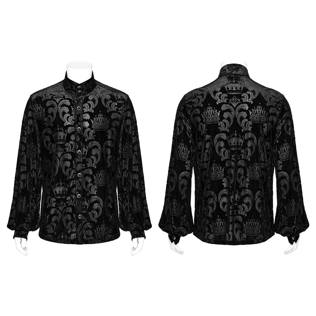 Punk Rave Goth Men's shirt WY-1595CCM-BK gallery