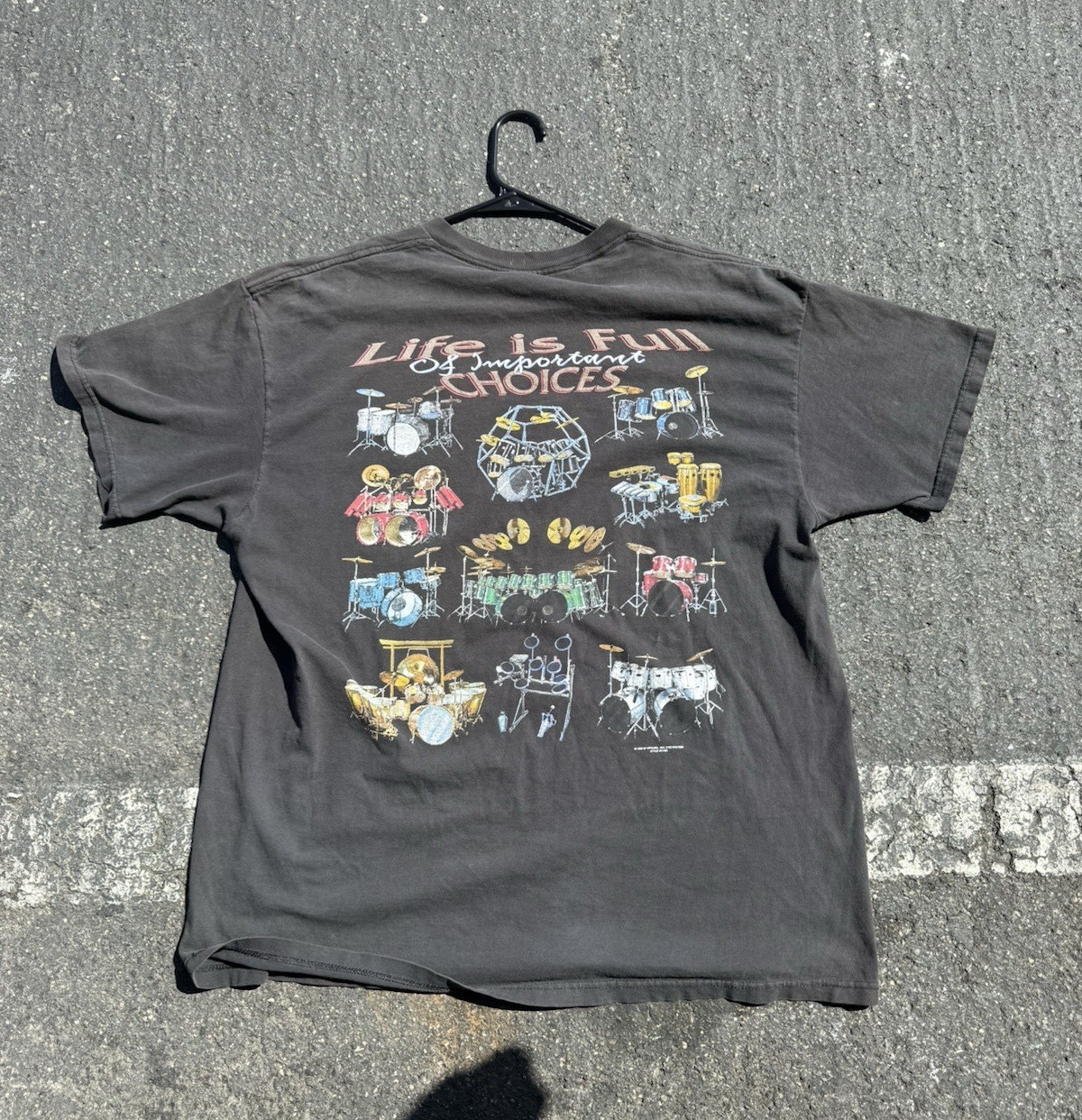 Delta Pro Weight Gray "Life’s a B**** Then You Die" Graphic Tee SS Crew Men's XL gallery