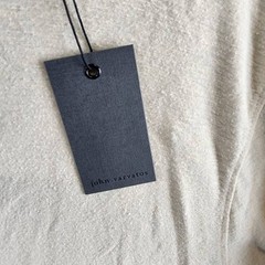 John Varvatos Linen Blend Cording Peace T-Shirts Men XL Twine Crewneck Pullover