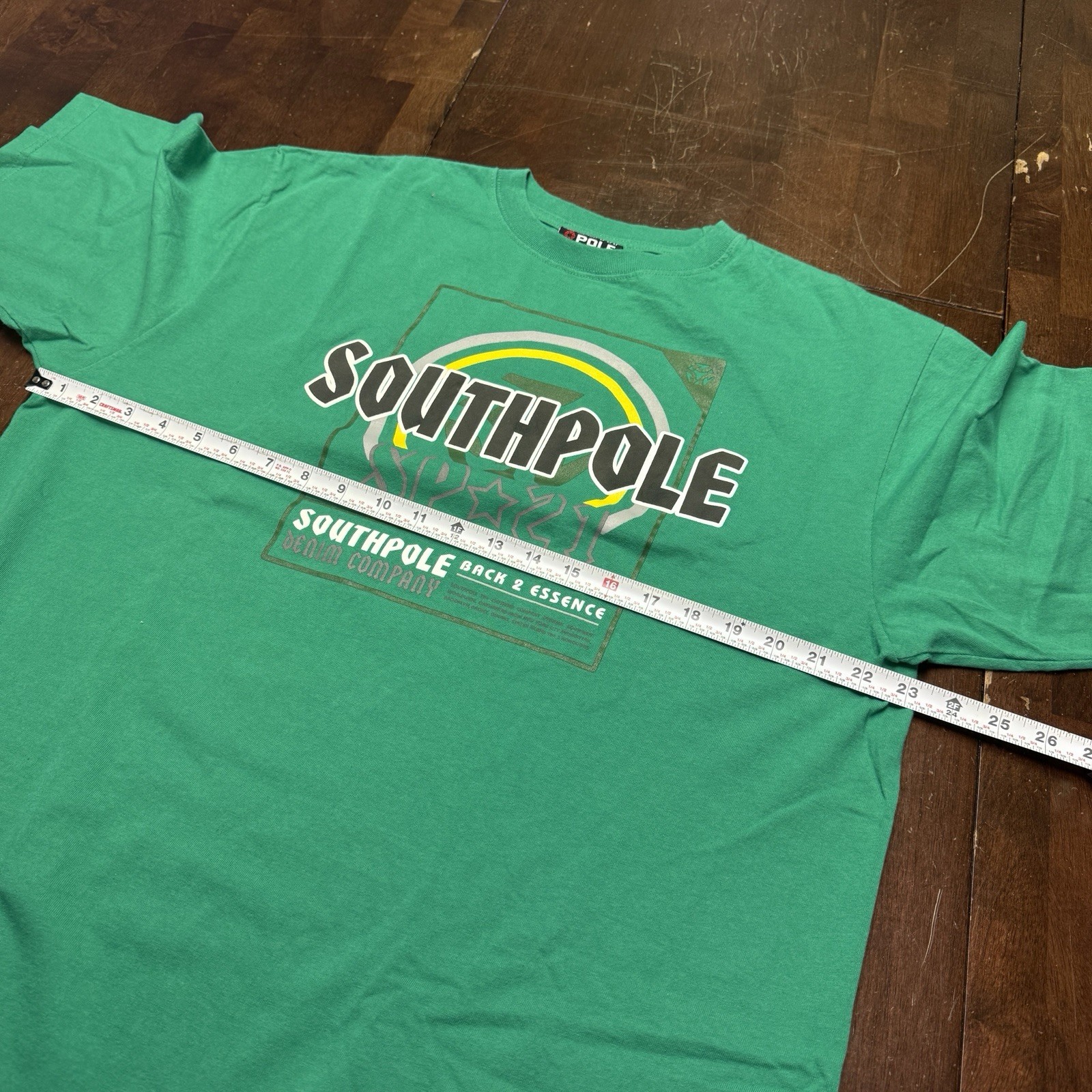 VTG Southpole T Shirt Mens L Green Graphic Short Sleeve Tee Classic Outdoor gallery