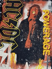 Liquid Blue AC/DC PowerRage Havok Men’s Large Back In Black T Shirt TNT Splatter