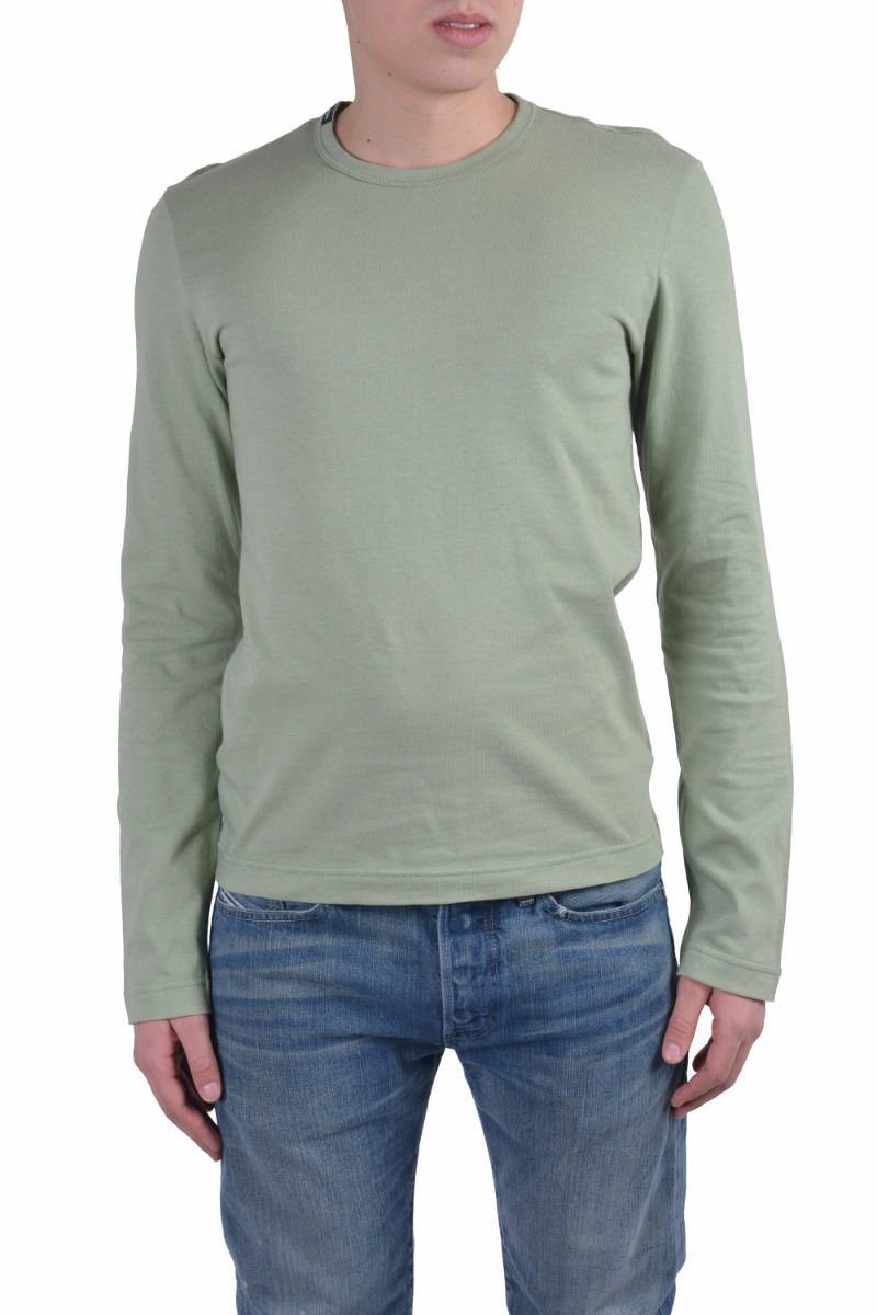 Dolce & Gabbana Men’s Green Crewneck Long Sleeve T-Shirt US XXS XS