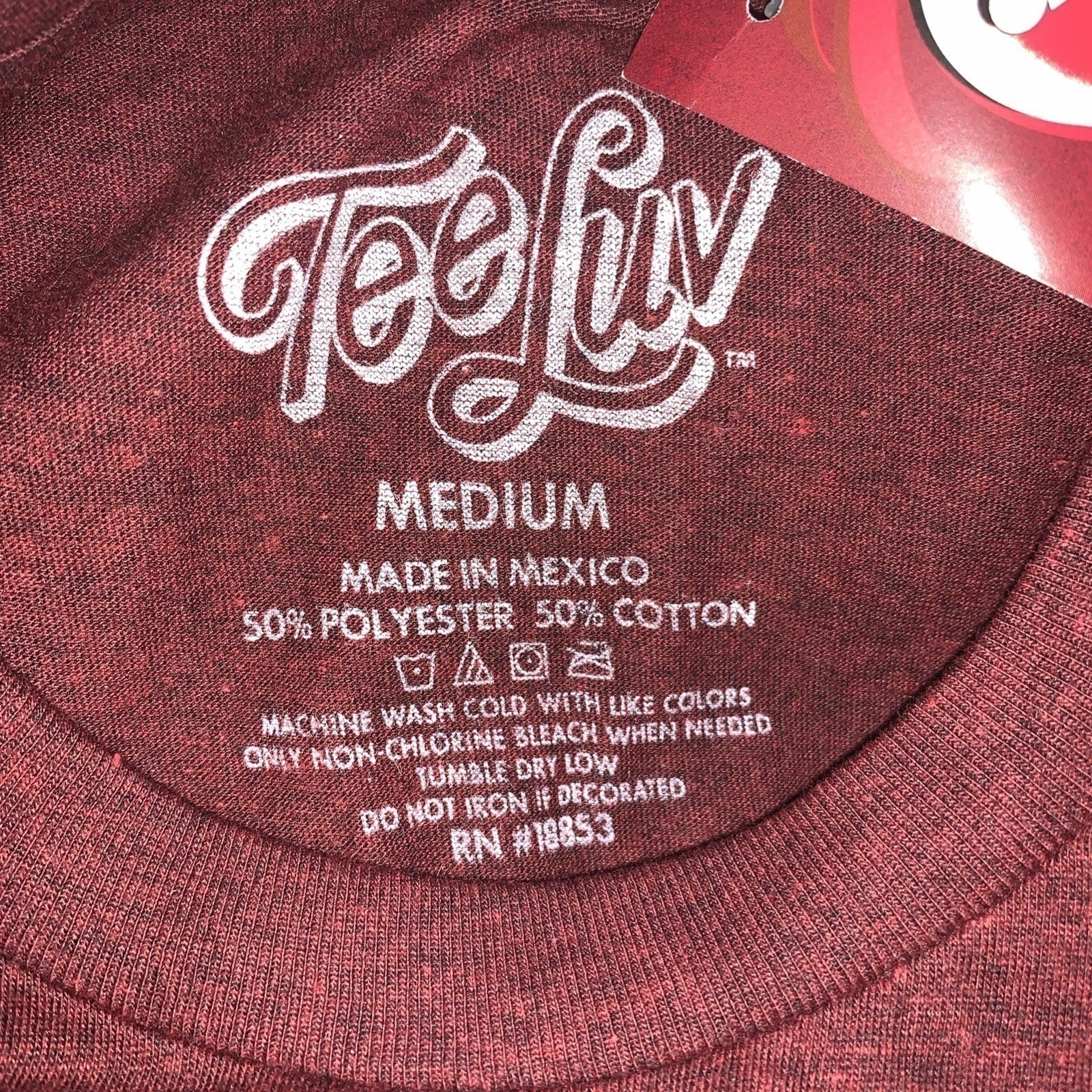 NEW Dr Pepper Logo Men's M Red Heather T-Shirt Tee Luv Graphic Cotton Blend gallery