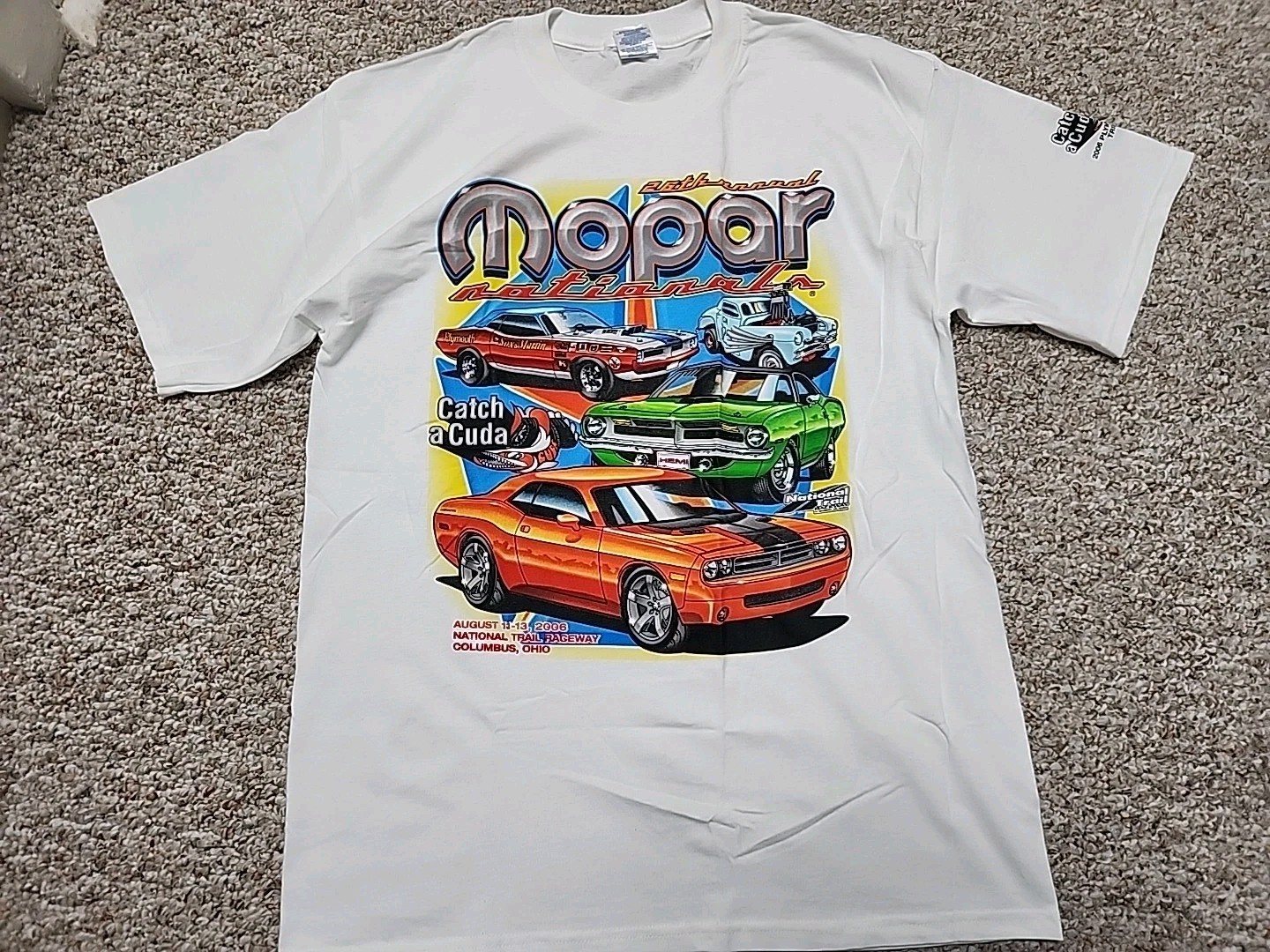 2006 Gildan Mopar Nationals 26th Annual Tee Double Sided Graphic Large