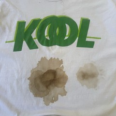 Vintage 90s Kool Cigarettes Graphic T Shirt White Size XL Thrashed Distressed