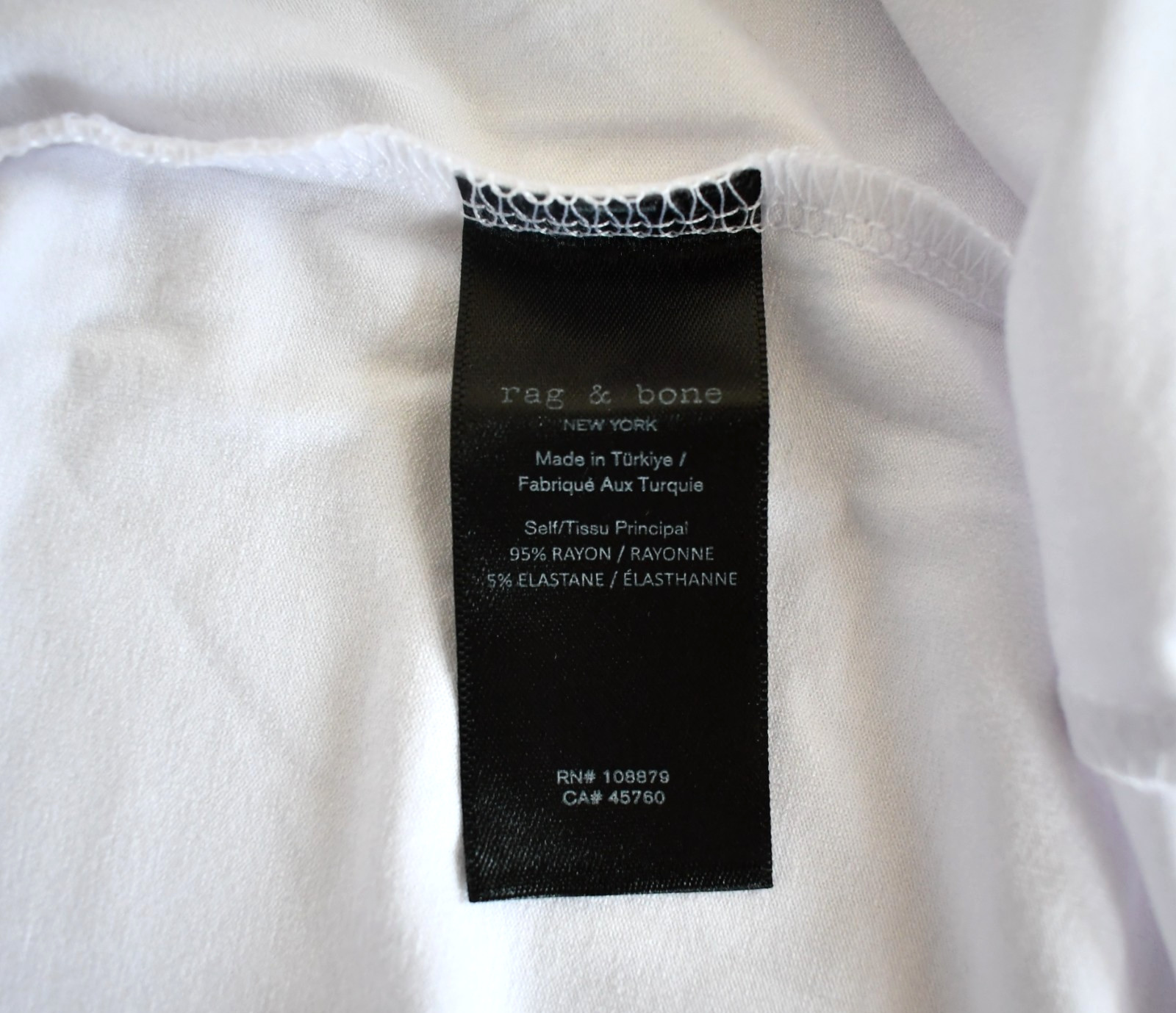 NEW RAG & BONE PURSUIT HAYDON White TECH JERSEY Men's TANK Tee T-Shirt XXS/2XS gallery