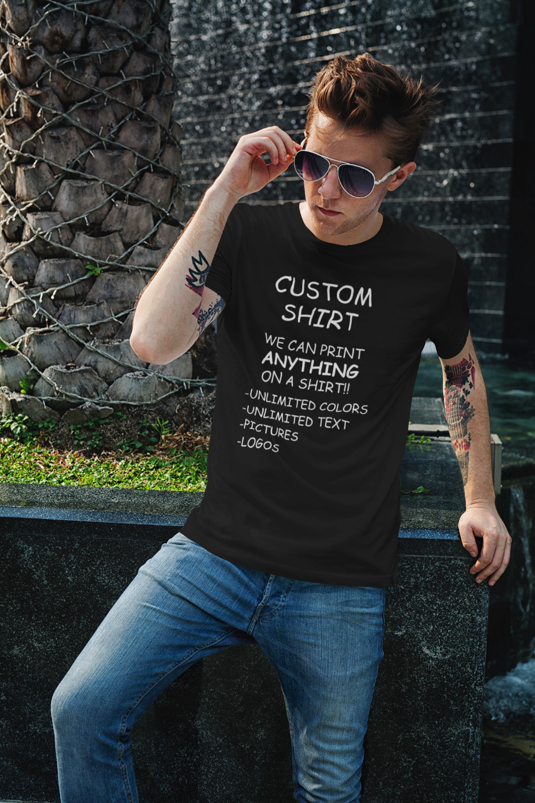 Personalized Custom T-Shirt Printing with your photo, text, logo, anything New gallery