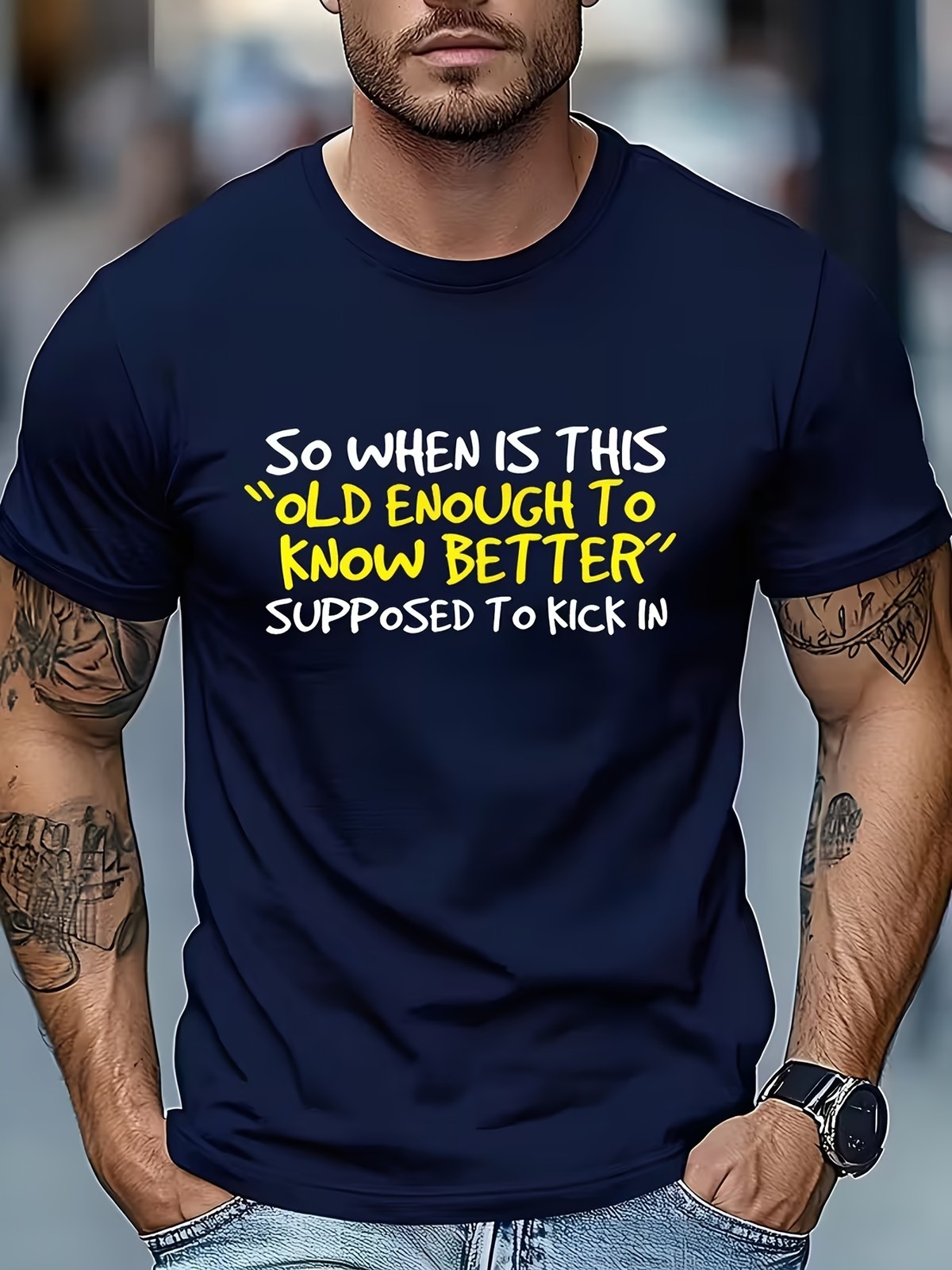 Men T-Shirt Men's Outdoor Sports T-Shirt, Men's Funny Satirical Quotes T-Shirt▧ gallery