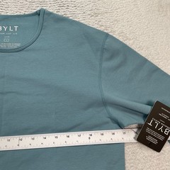 BYLT Drop Cut LUX Long Sleeve Stretch Blue Shirt Men’s Large NWT